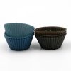 Muffin sütőforma, szilikon, 8 db, 2 szín, 7x3 cm