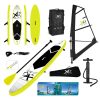 SUP + Surf, állószörf + vitorla, sárga, 305x76x15 cm, XQMAX
