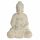 Solar Buddha szobor, LED, krém színű, 44 cm