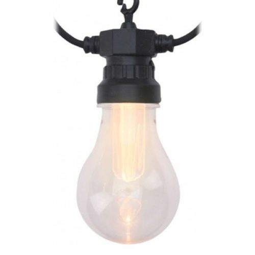 Party fényfűzér, 20 db LED, kampóval, melegfehér fény, 7,5 m