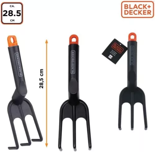 Ásólapát acél, üvegszálas, D nyelű, 66cm BLACK+DECKER