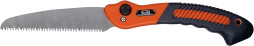 Ágvágó fűrész, összecsukható, fém, 23cm, BLACK+DECKER