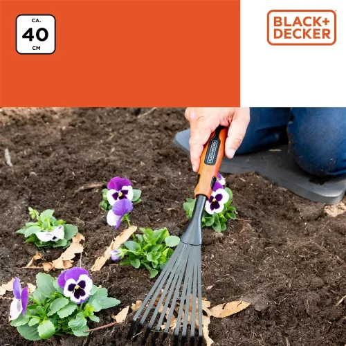 Kézi lombseprű, gumírozott markolat BLACK+DECKER