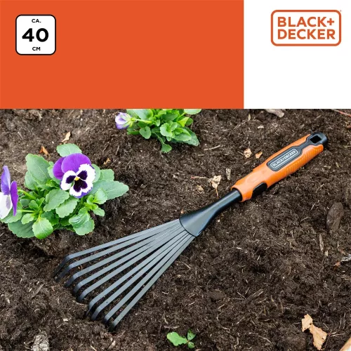 Kézi lombseprű, gumírozott markolat BLACK+DECKER