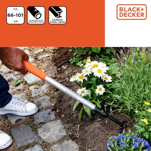 Kézi gereblye Alu teleszkópos 66-101cm BLACK+DECKER