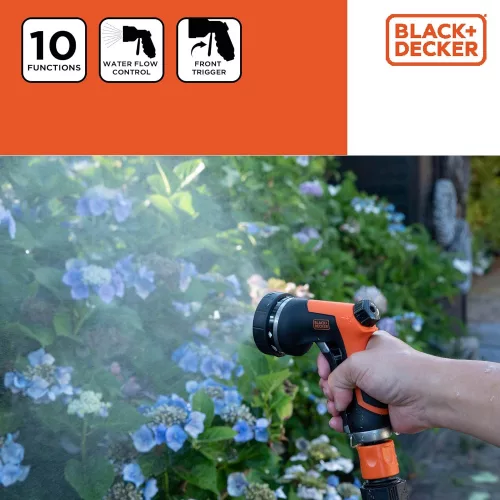 Szórópisztoly deluxe 10 fejes BLACK+DECKER