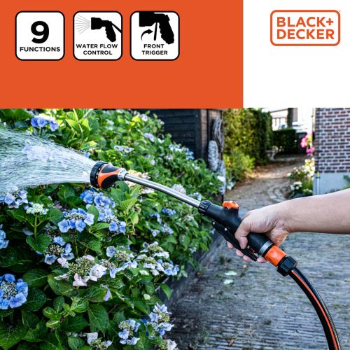 Szórópisztoly hosszúnyelű 9 fejes BLACK+DECKER