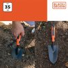 Kézi ültetőkanál fém, gumírozott markolat BLACK+DECKER