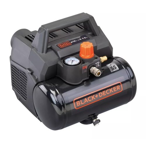 BLACK+DECKER légkompresszor 6L, 8 bar, 0,75kW, 105 L/min, szuper csendes