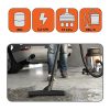 Száraz-nedves porszívó 20L,1400W, INOX, BLACK+DECKER BXVC20XE