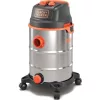 Száraz-nedves porszívó 30L, 1600W, INOX + kisgép csatlakozó BLACK+DECKER BXVC30XTDE