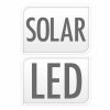 Solar lámpa, napelemes, LED, felakasztható, rattan, szürke