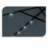 Napernyő 270cm kék színben, SOLAR 24db LED világítással