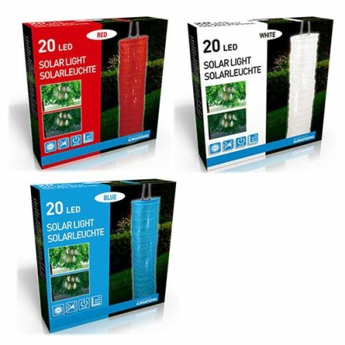 Lampion SOLAR henger 20x90 cm 3 szín GRUNDIG