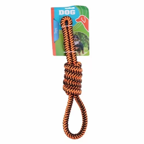 Kutyajáték kötél csomóval 37cm 3 szín