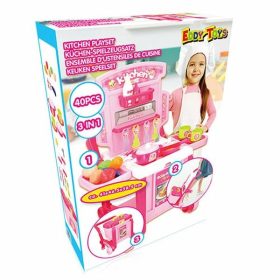 Konyhai játékszett görgős táskával, 3in1, 40 részes