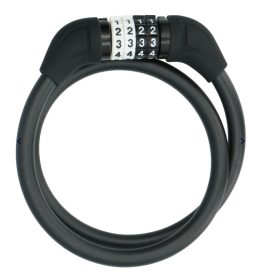   Kerékpár kábelzár számzáras 10mm 65cm 4 színben Dunlop