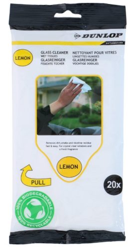 Szélvédő tisztító nedves törlő 20 db Dunlop