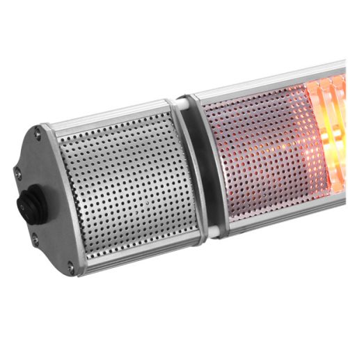 Kültéri hősugárzó falra, távirányítóval, 2000W 230V,  IP55 KLIMACOM