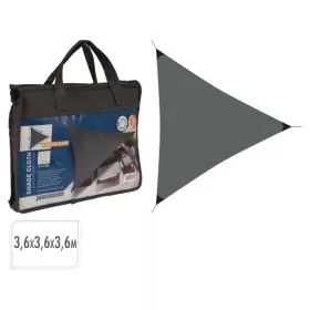 Napvitorla 3,6x3,6x3,6m, antracit színű, polieszter