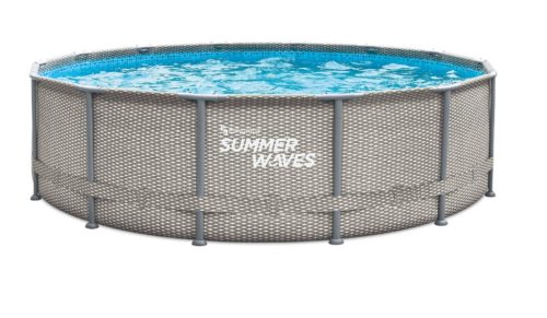 Csere medencetest természetes hatású rattan mintás 427x107 cm (SW NR427X107FPAC)