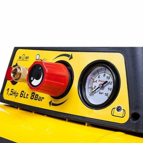 Hordozható olajmentes légkompresszor 6L-es tartállyal, 230V, STANLEY