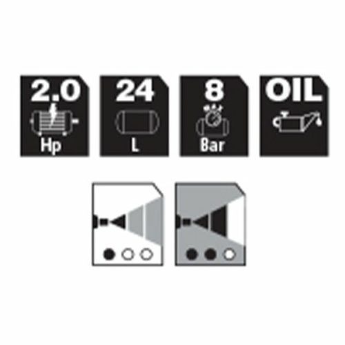 Olajos kompresszor 24L, 8bar, 230V, STANLEY