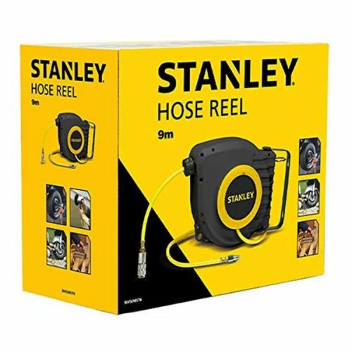 Sűrítettlevegős tömlő, falra szerelhető, 9m, STANLEY