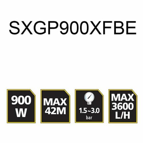 Házi vízmű, 900W INOX, 24 liter STANLEY SXGP900XFBE