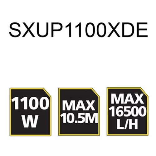 Merülő szivattyú 1100W Inox szennyvízhez STANLEY SXUP1100XDE