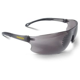   Füstszínű védőszemüveg, EN166, polikarbonát lencse, gumírozott szár, puha orrész, STANLEY