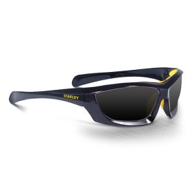   Füstszínű keretes védőszemüveg, EN166, polikarbonát lencse, gumírozott szár, puha orrész, STANLEY