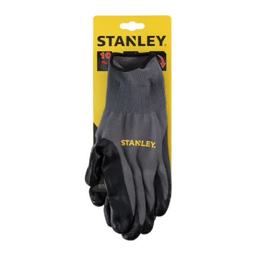 Nitrit markolatú, nylon/poliészter munkavédelmi kesztyű, 9-es méret, STANLEY