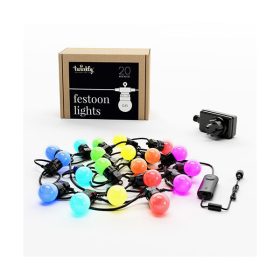   Karácsonyi és Party okos izzó, 20db LED, RGB szín, 10m, programozható, Twinkly