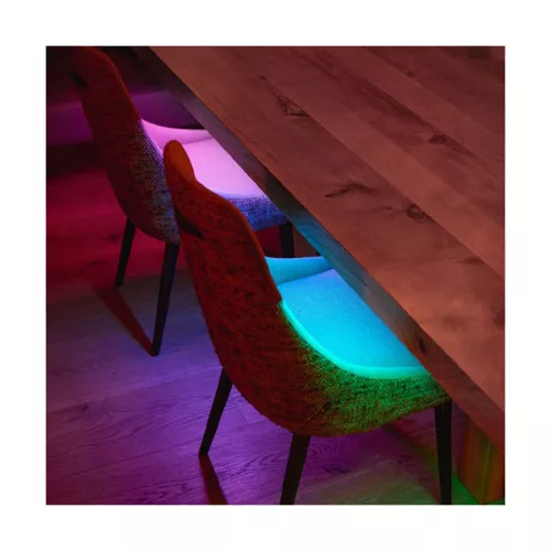 Twinkly line - LED szalag - Okos dekorfény - 100 db LED - 1,5 m - RGB szín - Programozható - Fekete kábel - Kezdő szett