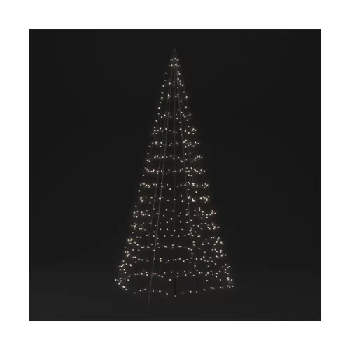 Karácsonyfa okos izzó + tartócsövek, 450db LED, RGBW fehérszín, 3m, programozható, Twinkly