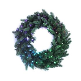   Karácsonyi ajtódísz és okos izzó, 50db LED, RGBW+fehérszín, programozható, Twinkly