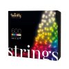 Twinkly strings - Karácsonyfa okosizzó - Fényfüzér - 600 db LED - 51,5 m - RGB szín - Programozható