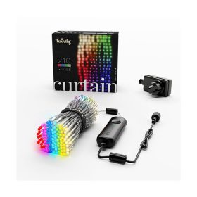   Twinkly curtain - Karácsonyi fényfüggöny - 210 db LED - 5 m x 70 cm - RGBW+fehérszín - Programozható