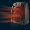 Hordozható ventilátoros fűtés, állítható termosztát, Tropicano 2400, TAURUS