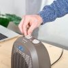 Taurus padlóventilátor fekete, oszcilláló, 2 fűtési fokozat 2400W Tropicano 3.5