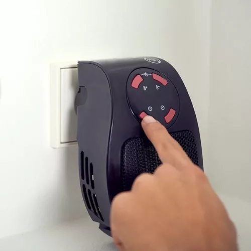 Hordozható mini elektromos fűtőtest, 500W, kerámia, Tropicano Plug Heater, TAURUS